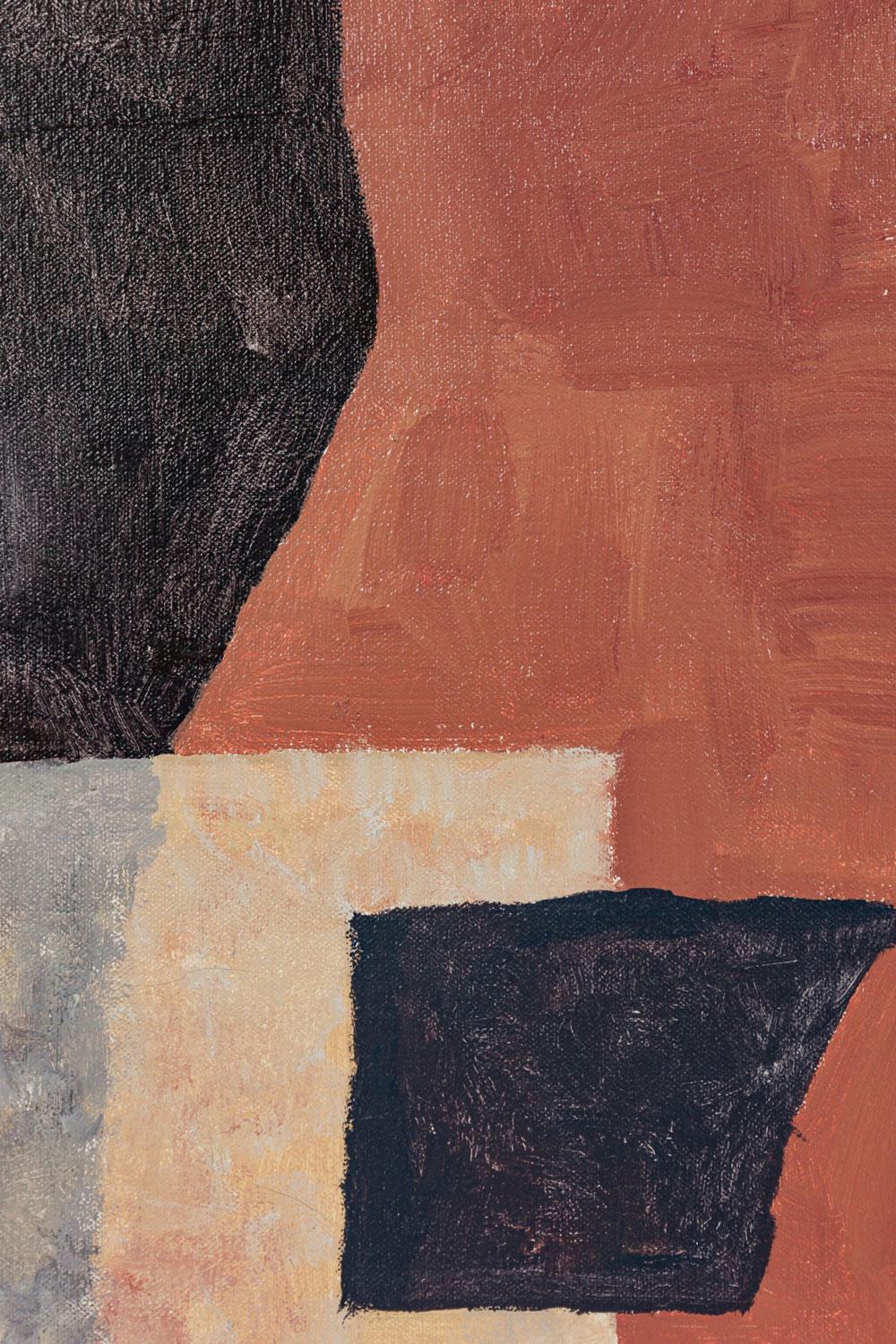 American Contemporary Abstract Multicolored Collage Style Painting im Zustand „Gut“ im Angebot in Queens, NY