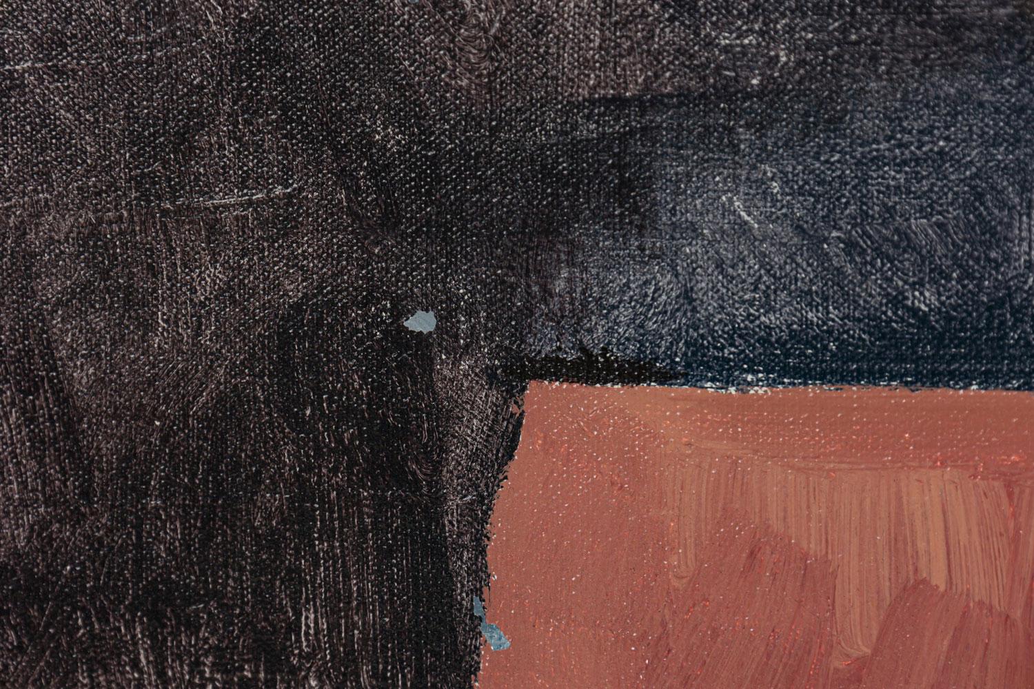 American Contemporary Abstract Multicolored Collage Style Painting (Farbe) im Angebot