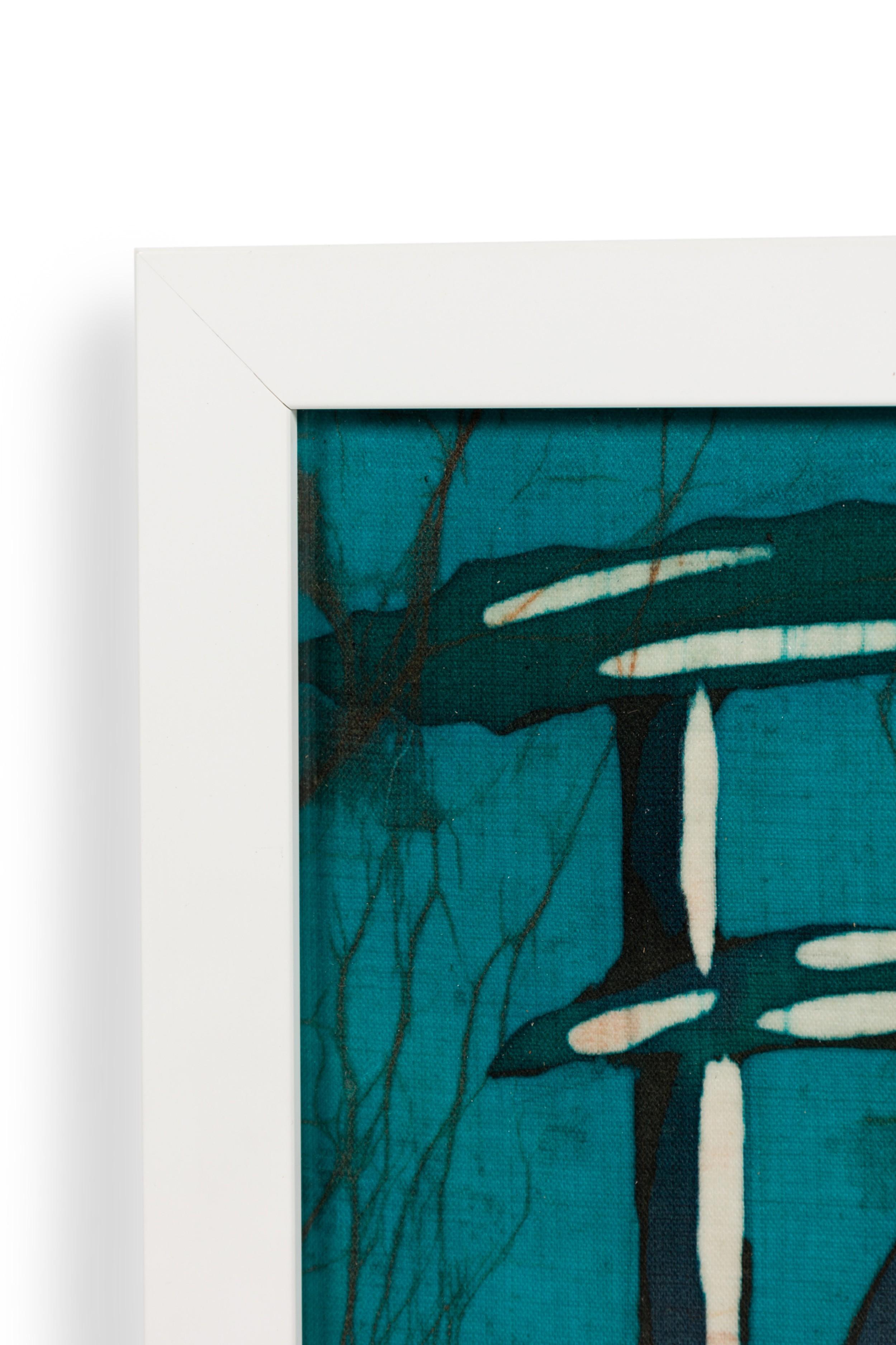 Pintura abstracta contemporánea americana de una jirafa de lunares blancos y negros Moderno en venta