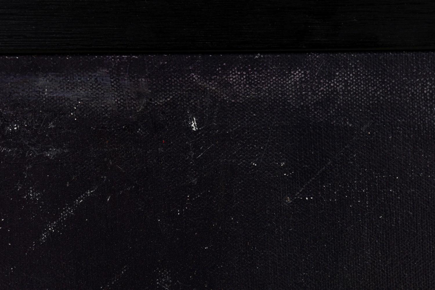 20ième siècle Peinture contemporaine américaine d'expressionnisme abstrait bleu et orange en vente