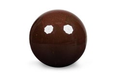 American Contemporary Brown Ceramic Sphere