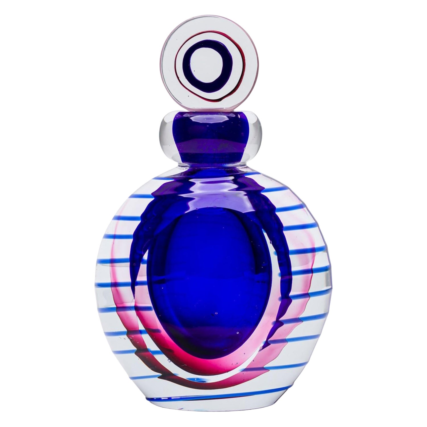 American Contemporary Colored Crystal Perfume Bottle
