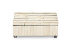 Caja decorativa contemporánea americana de imitación de hueso