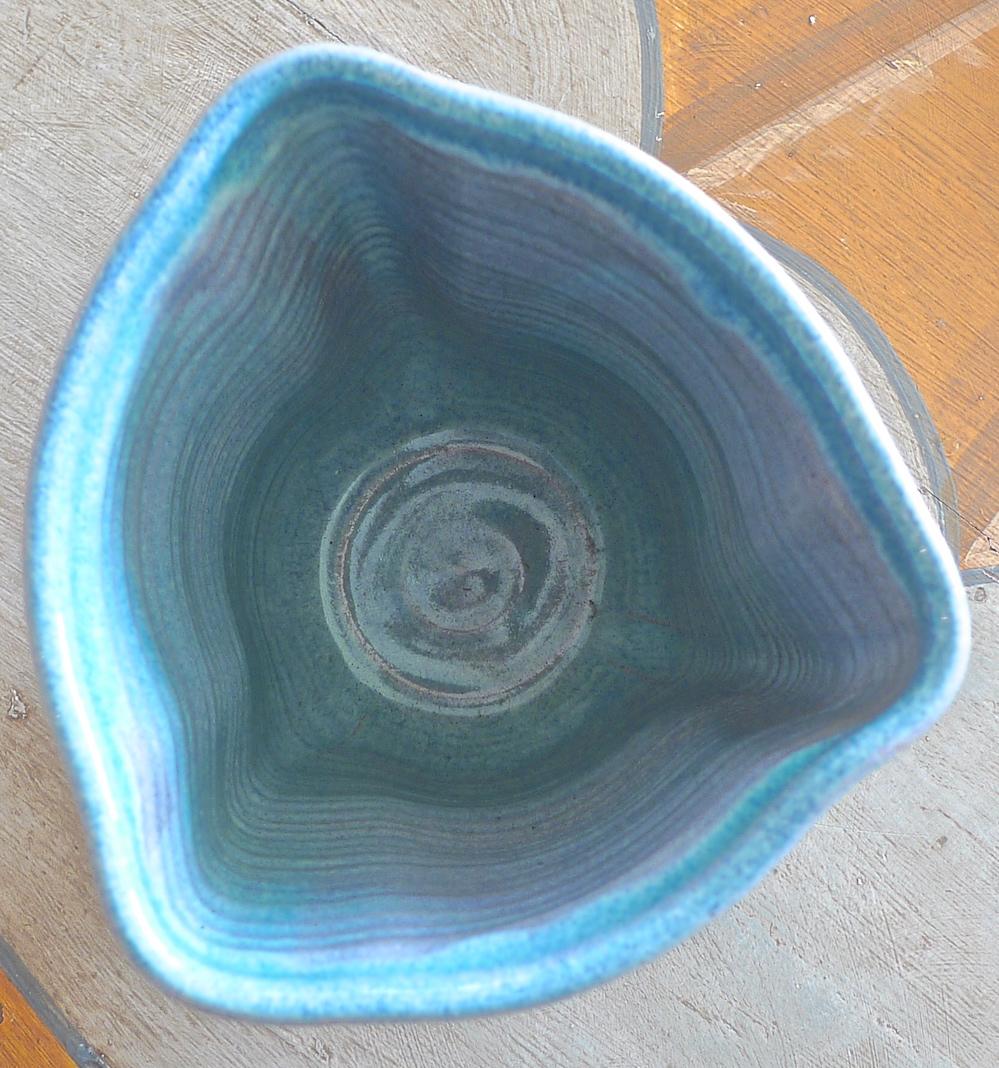 American Contemporary Glazed Ceramic 4 Pots and 1 Bowl 9