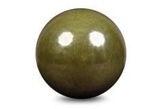 American Contemporary Green Ceramic Sphere