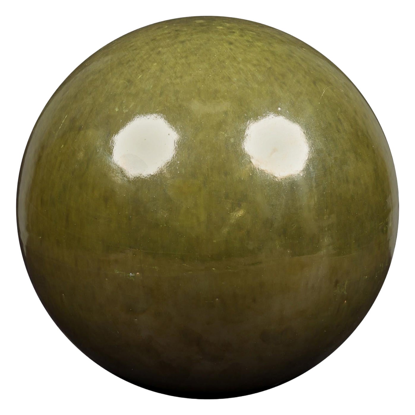 American Contemporary Green Ceramic Sphere
