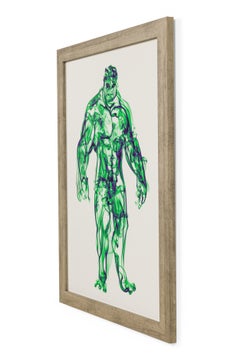 American Contemporary Superhero Smoke Poster of Batman