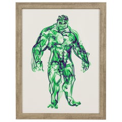 American Contemporary Superhero Smoke Poster of Batman