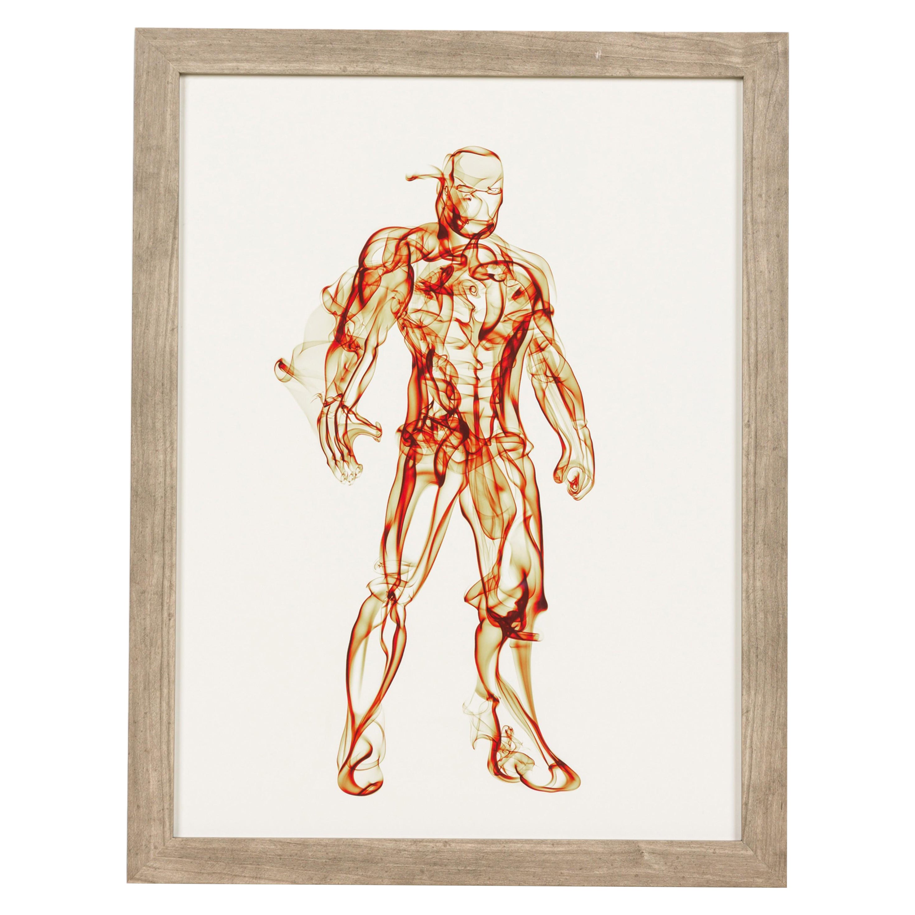 American Contemporary Superhero Smoke Poster of Ironman