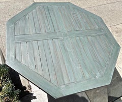 American Contemporary Teak Octagonal Folding Dining Table To Seat 8