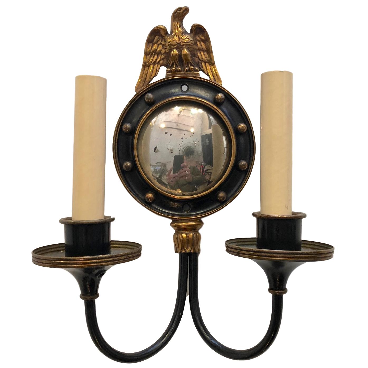 American Convex Mirror Sconces 1