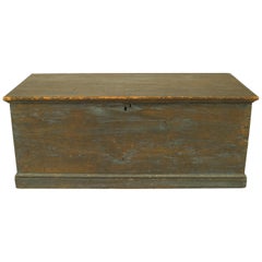 Antique American Country Pine Trunk