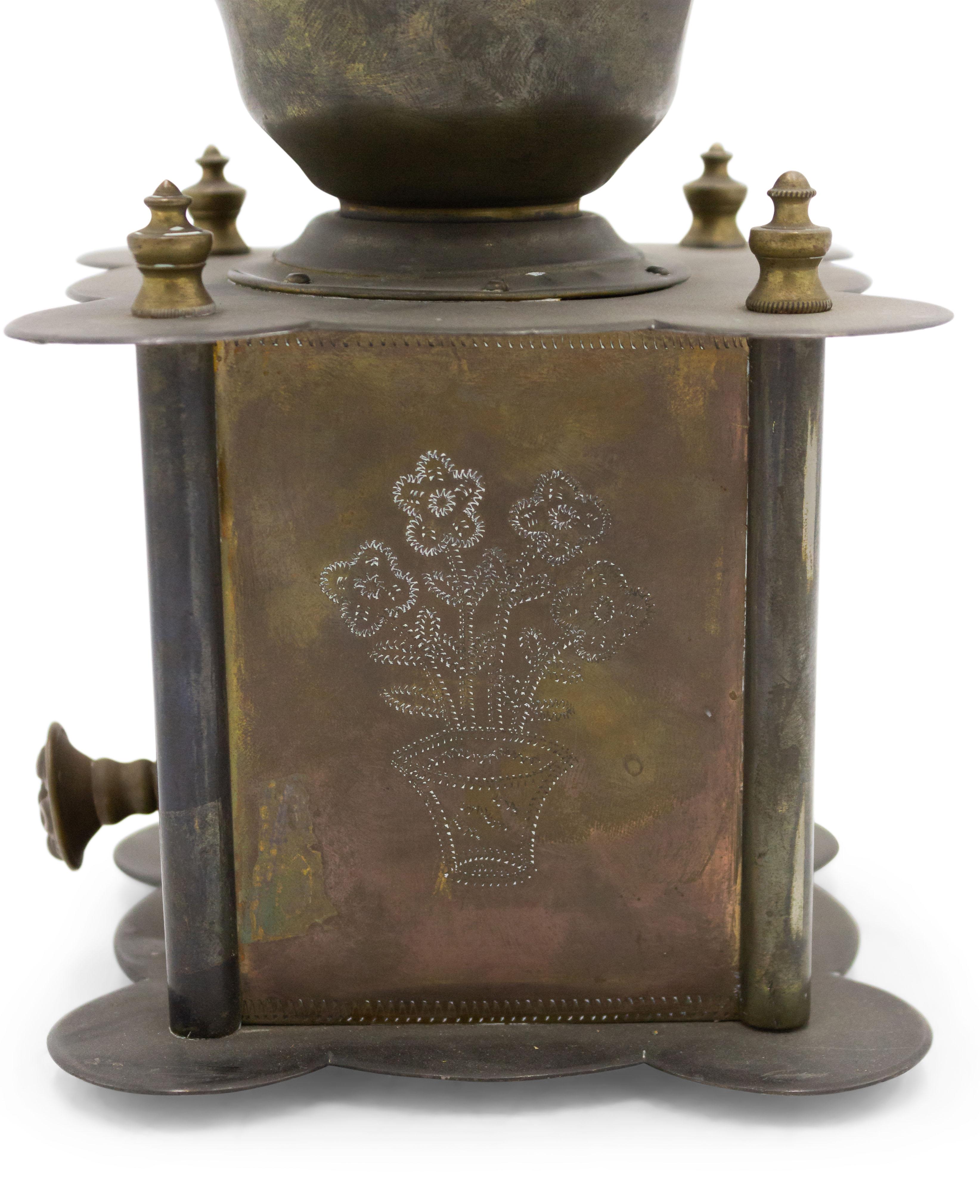 American Country Brass Coffee Grinder For Sale 6