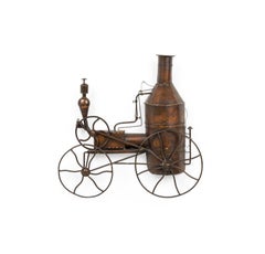American Country Copper Steam Engine Wall Plaque