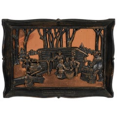 American Country Coppercraft Wall Plaque of Maple Farming