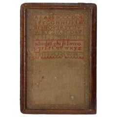 American Country Framed Alphabet Embroidery Sampler American Country Framed Alphabet Embroidery Sampler