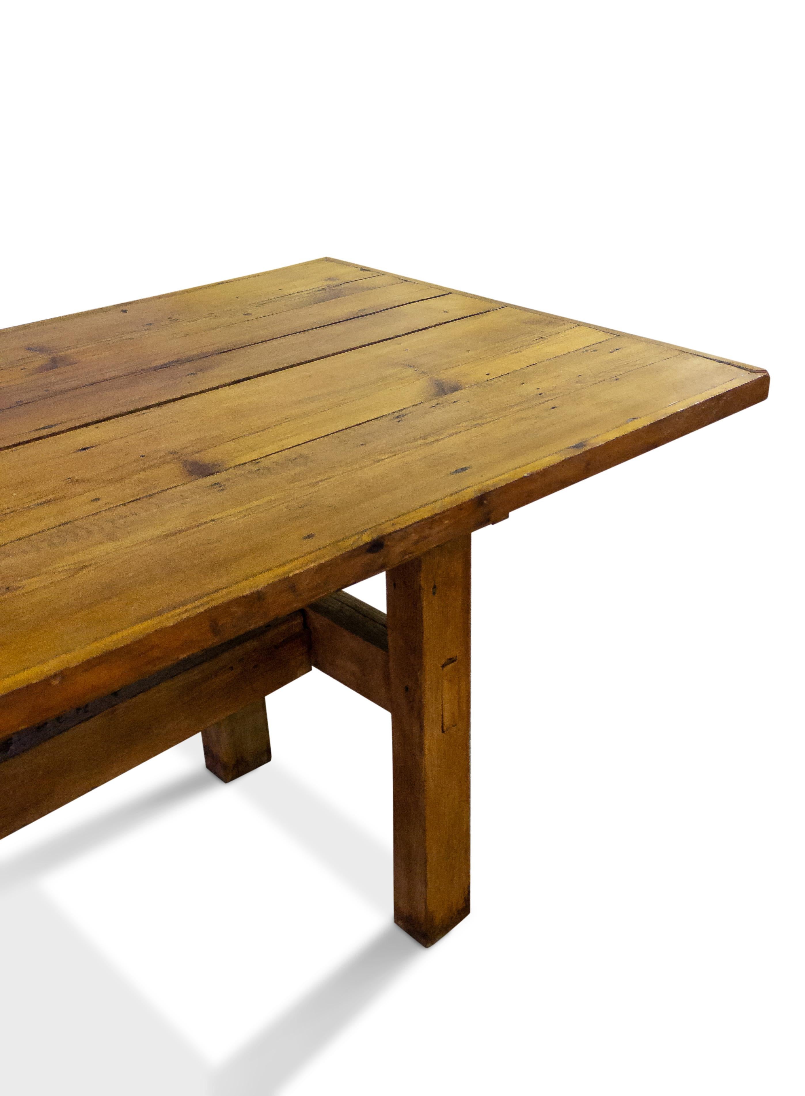 American Country Large Pine Dining Table 1