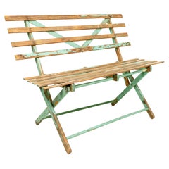American Country Outdoor Folding Bench