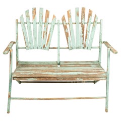 American Country Outdoor Folding Bench