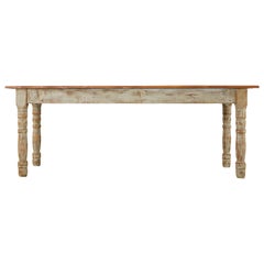 American Country Painted Pine Farmhouse Dining Table