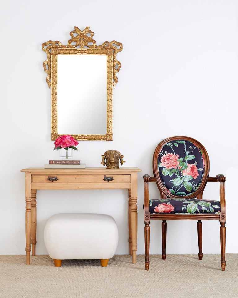 Study in style with this colorful soft country desk. American Country Pine Farmhouse Writing Table or Console ...