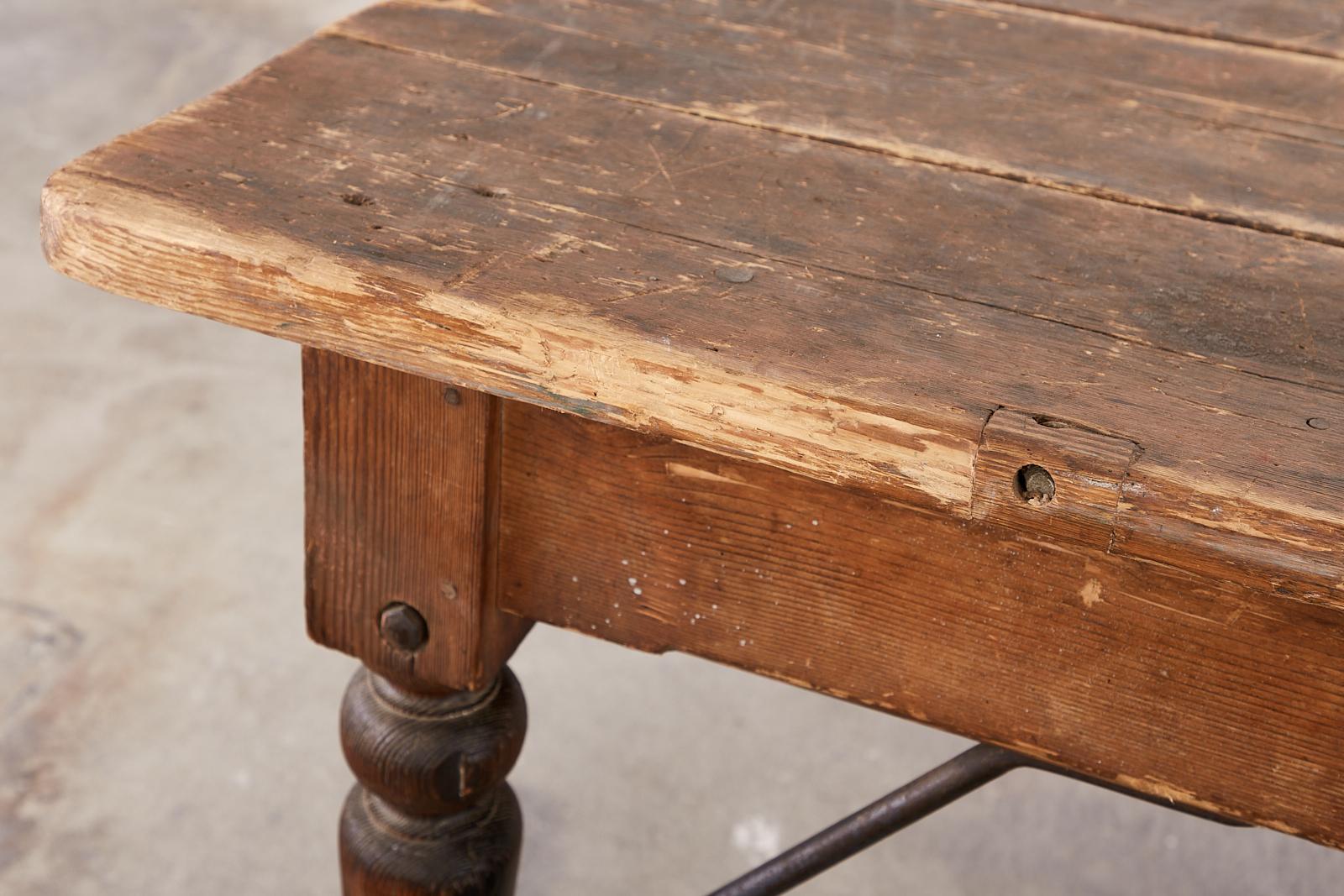 American Country Pine General Store Work Table or Display 6