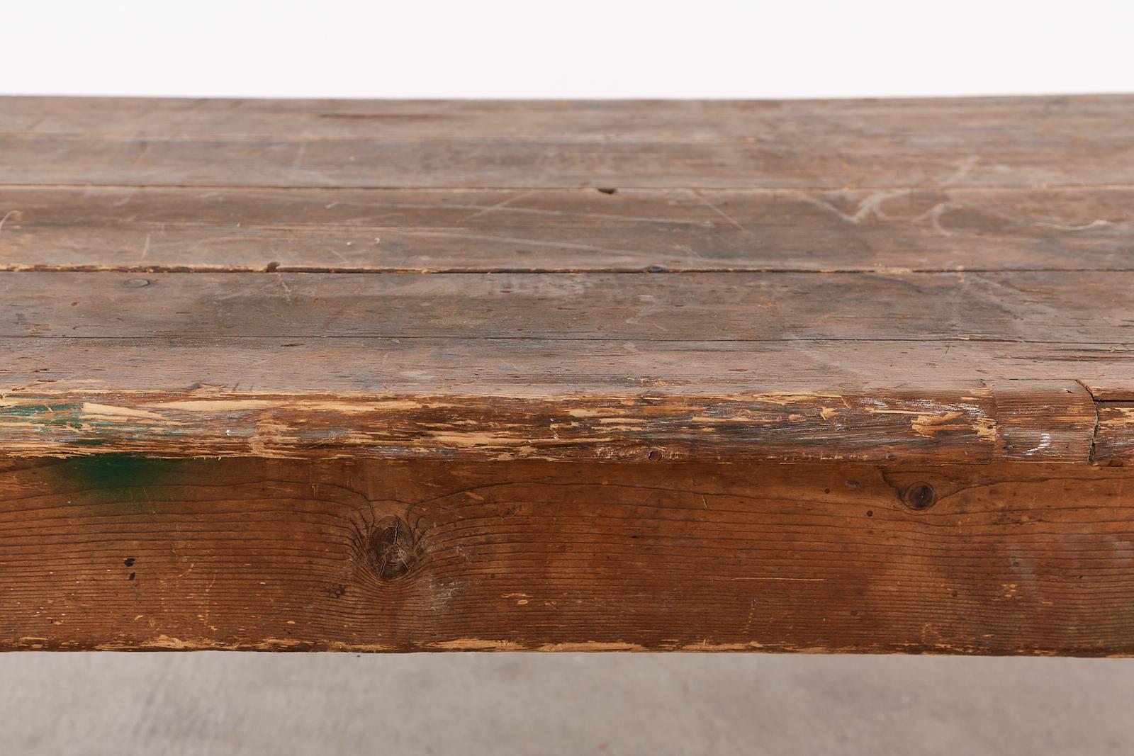 American Country Pine General Store Work Table or Display 7