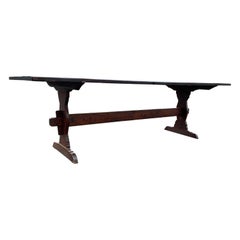 American Country Pine Trestle Table