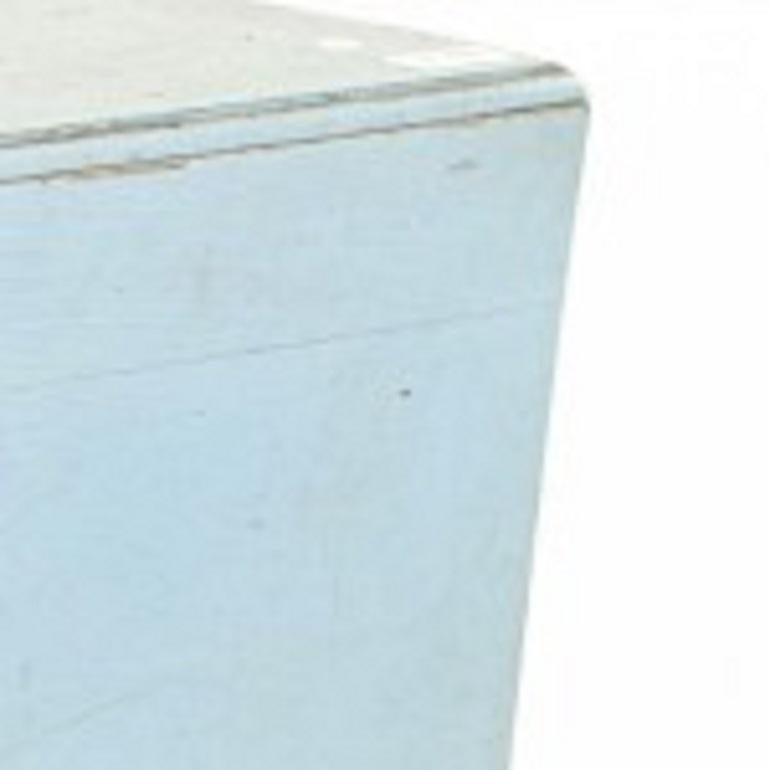 Américain Table à abattant peinte en bleu rustique style campagnard américain en vente