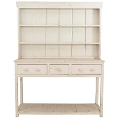 Clapier blanc antique style campagne américaine