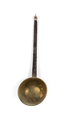 American Country Style Brass and Iron Ladle