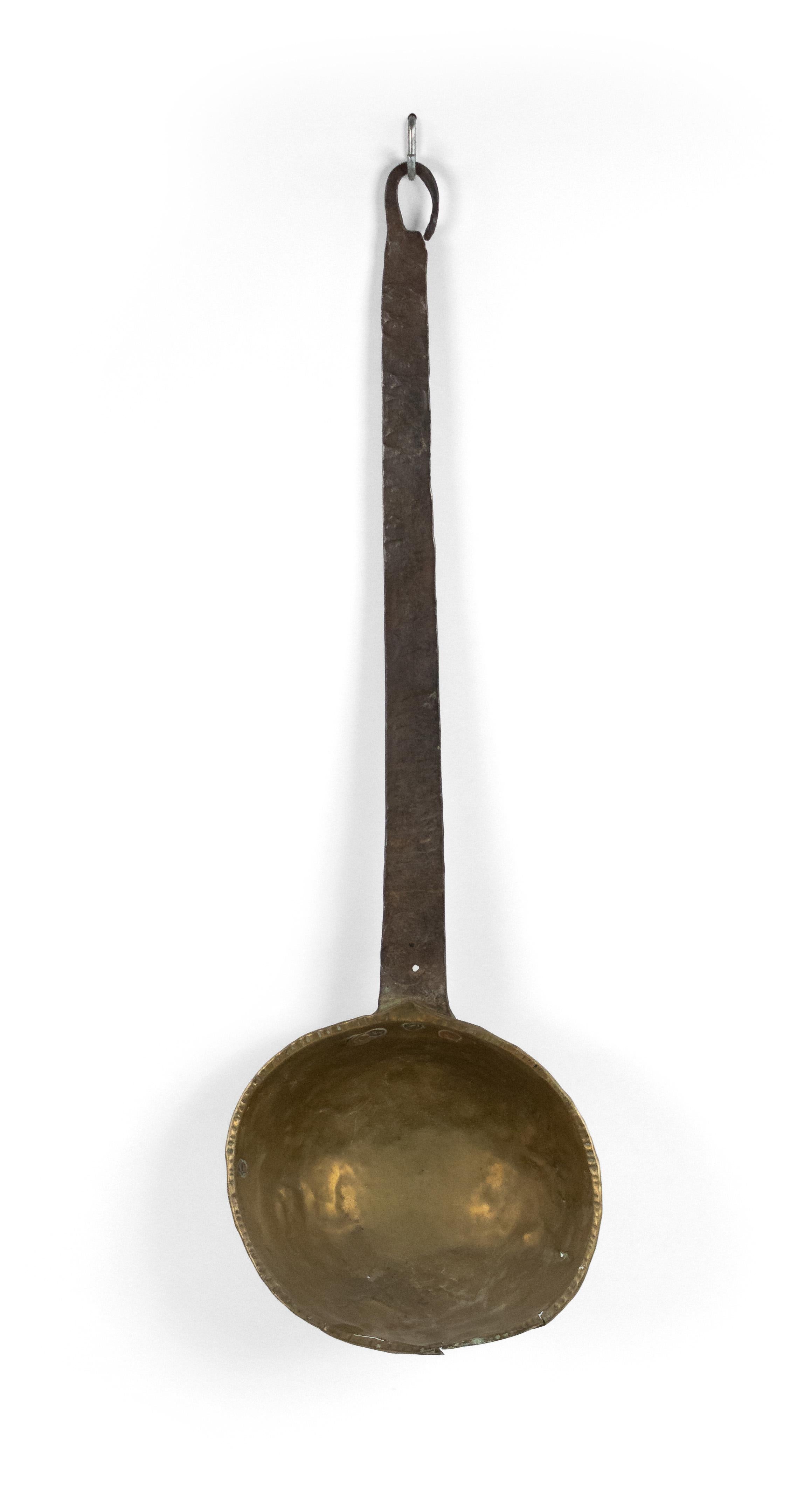 XIX secolo Mestolo in ottone e ferro in stile country americano in vendita