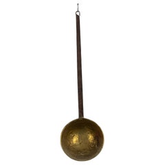 American Country Style Brass and Iron Ladle