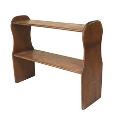 American Country Style Stained Pine Bookshelf