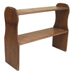 American Country Style Stained Pine Bookshelf