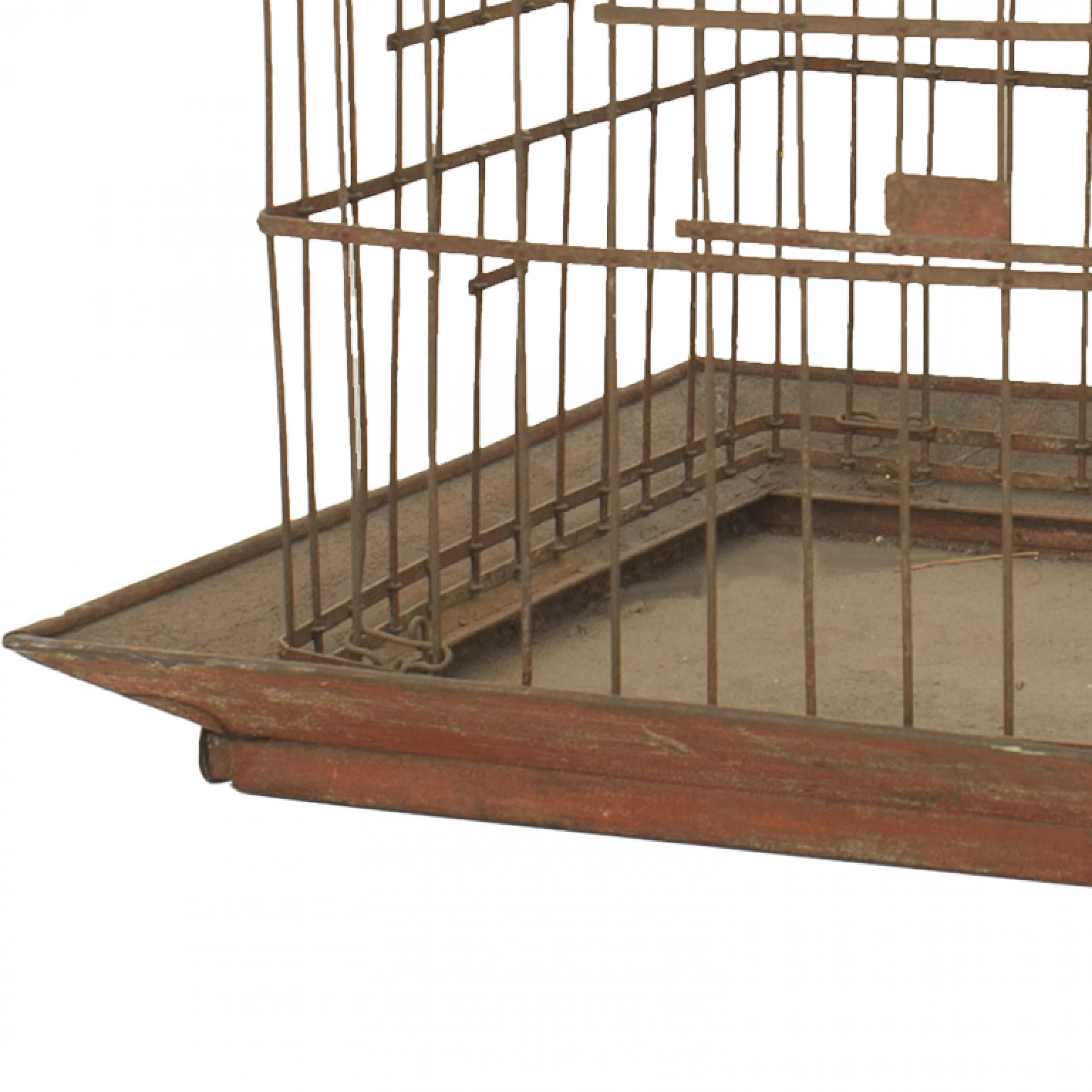 19th Century American Country Tole Bird Cage For Sale