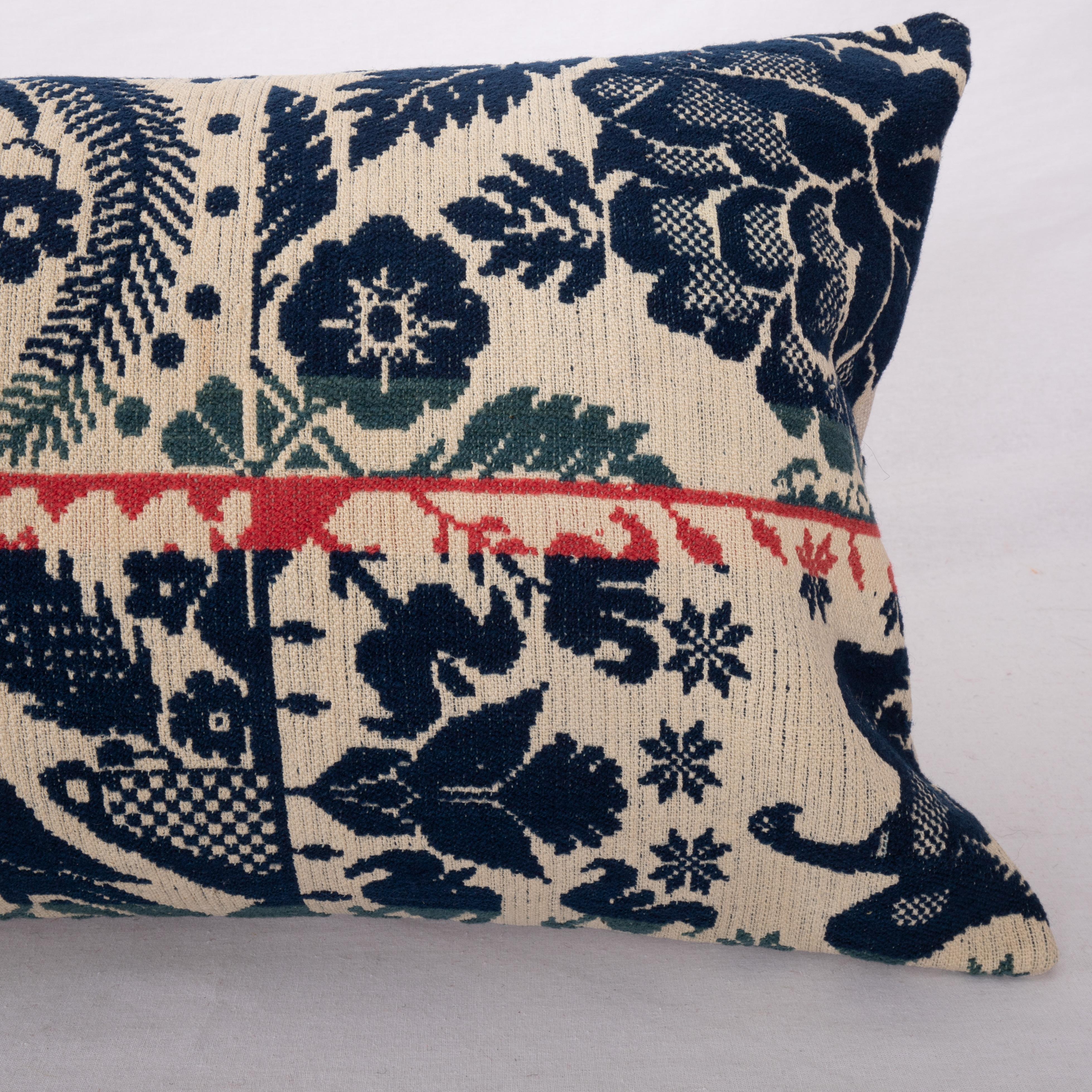 American Coverlet Pillow Cover, North America, 19th Century In Good Condition In Istanbul, TR