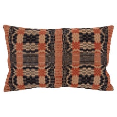 Antique American Coverlet Pillow Cover, North America, 19th C.