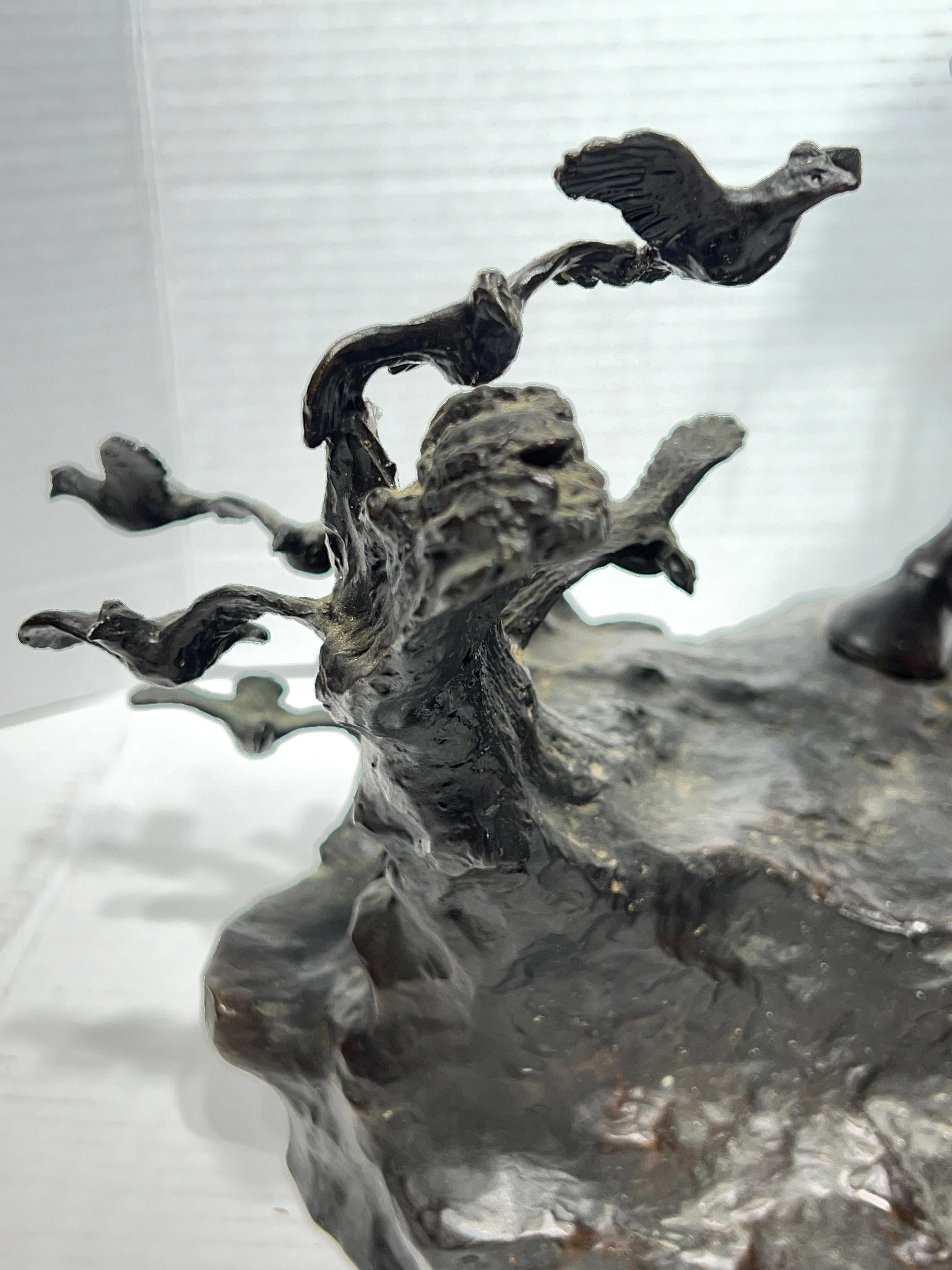 American Cowboy on Horseback Bronze Sculpture by Ken Payne 9