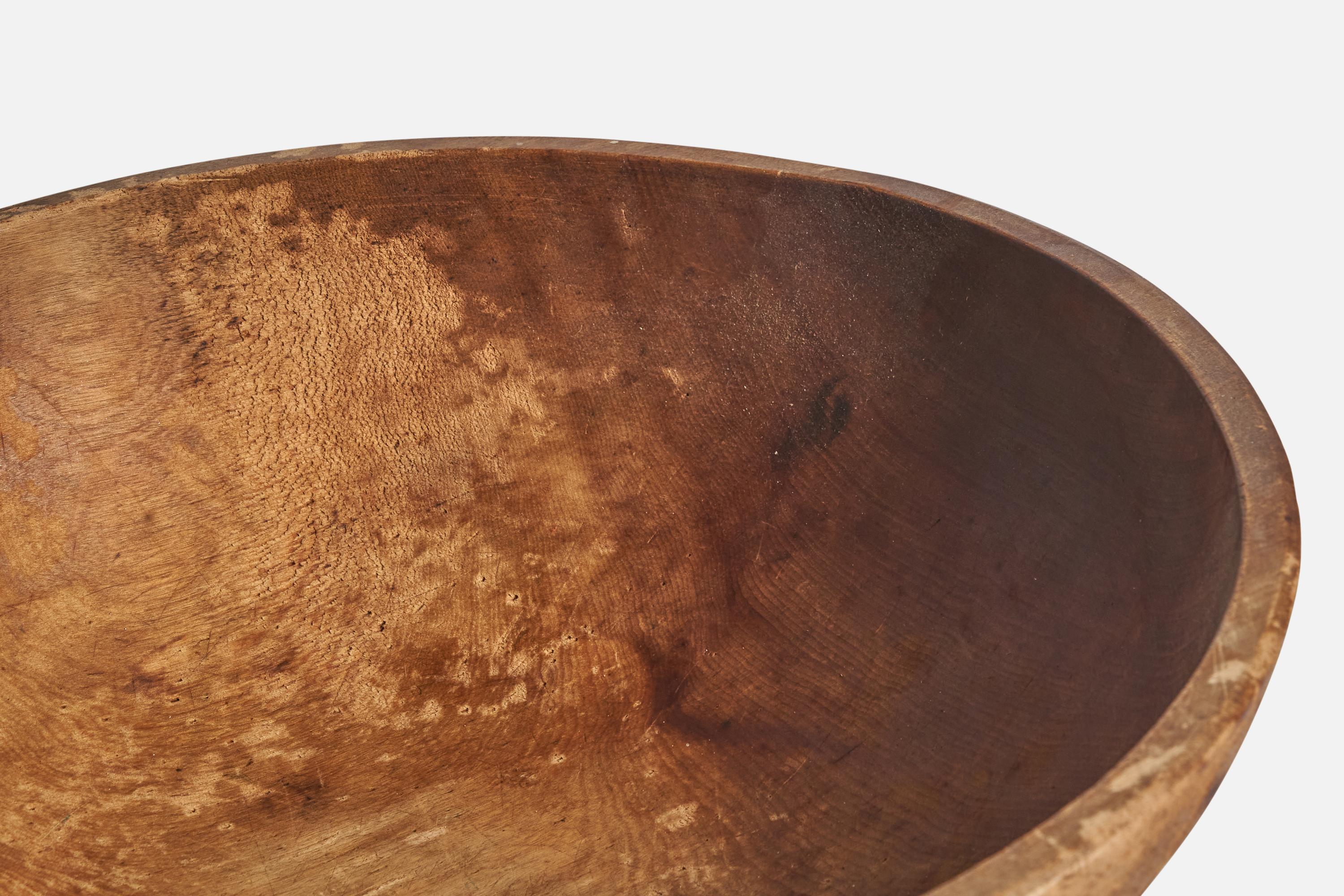 American Craft, Bowl, Wood, USA, c. 1900 For Sale 1