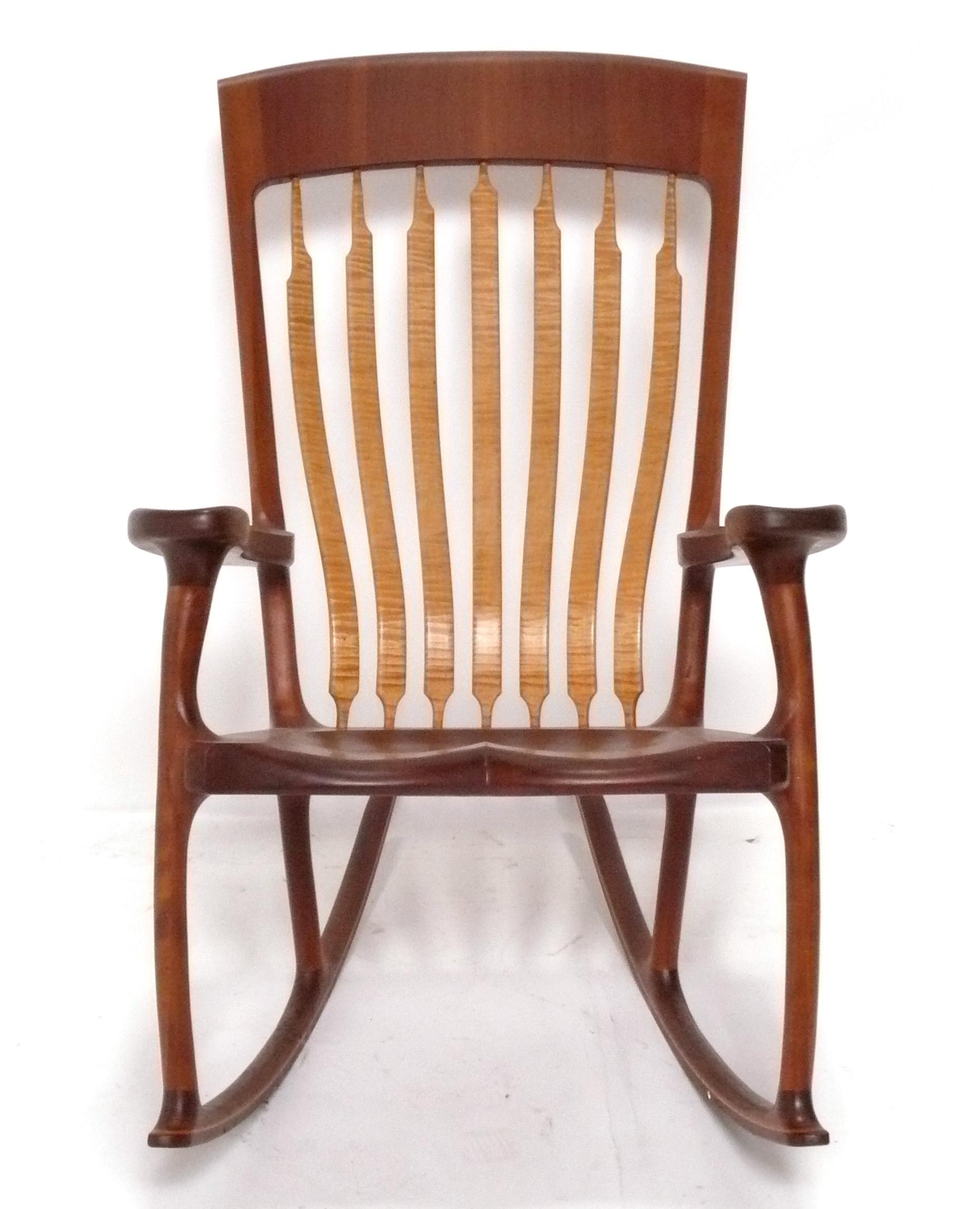 American Craft Schaukelstuhl oder Wippe von Ken Vick (Moderne der Mitte des Jahrhunderts) im Angebot