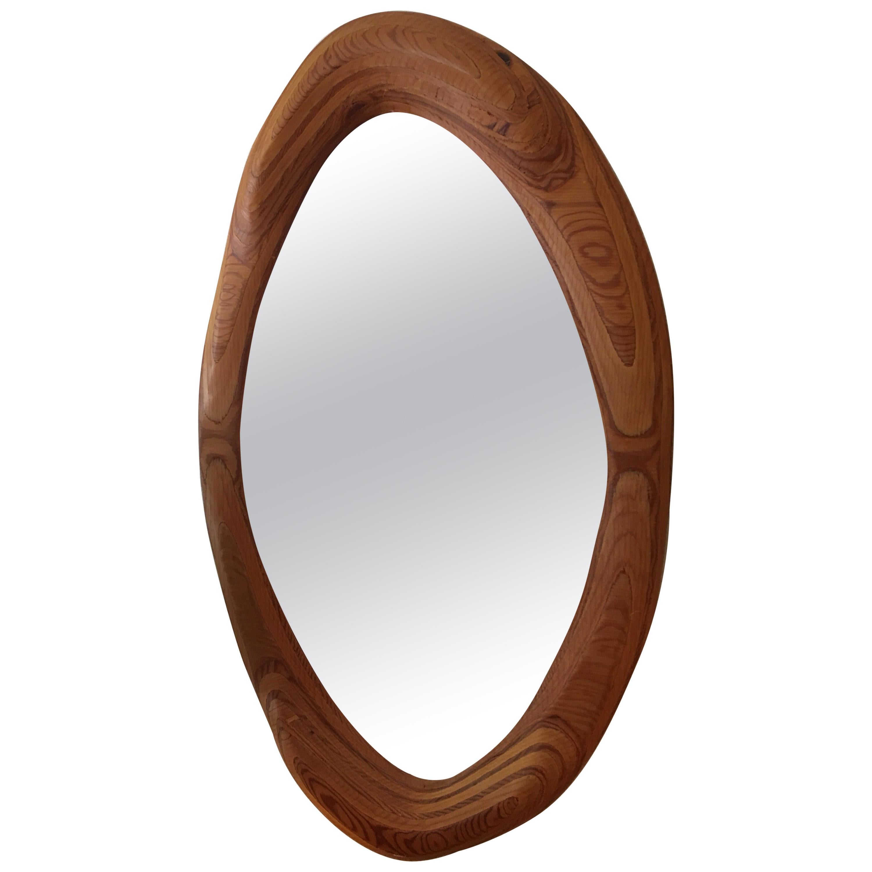 American Craft Sculpted Plywood Mirror