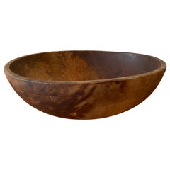 American Craft, Sizable Mixing Bowl, Solid Wood, Pennsylvania, USA, 19th Century
