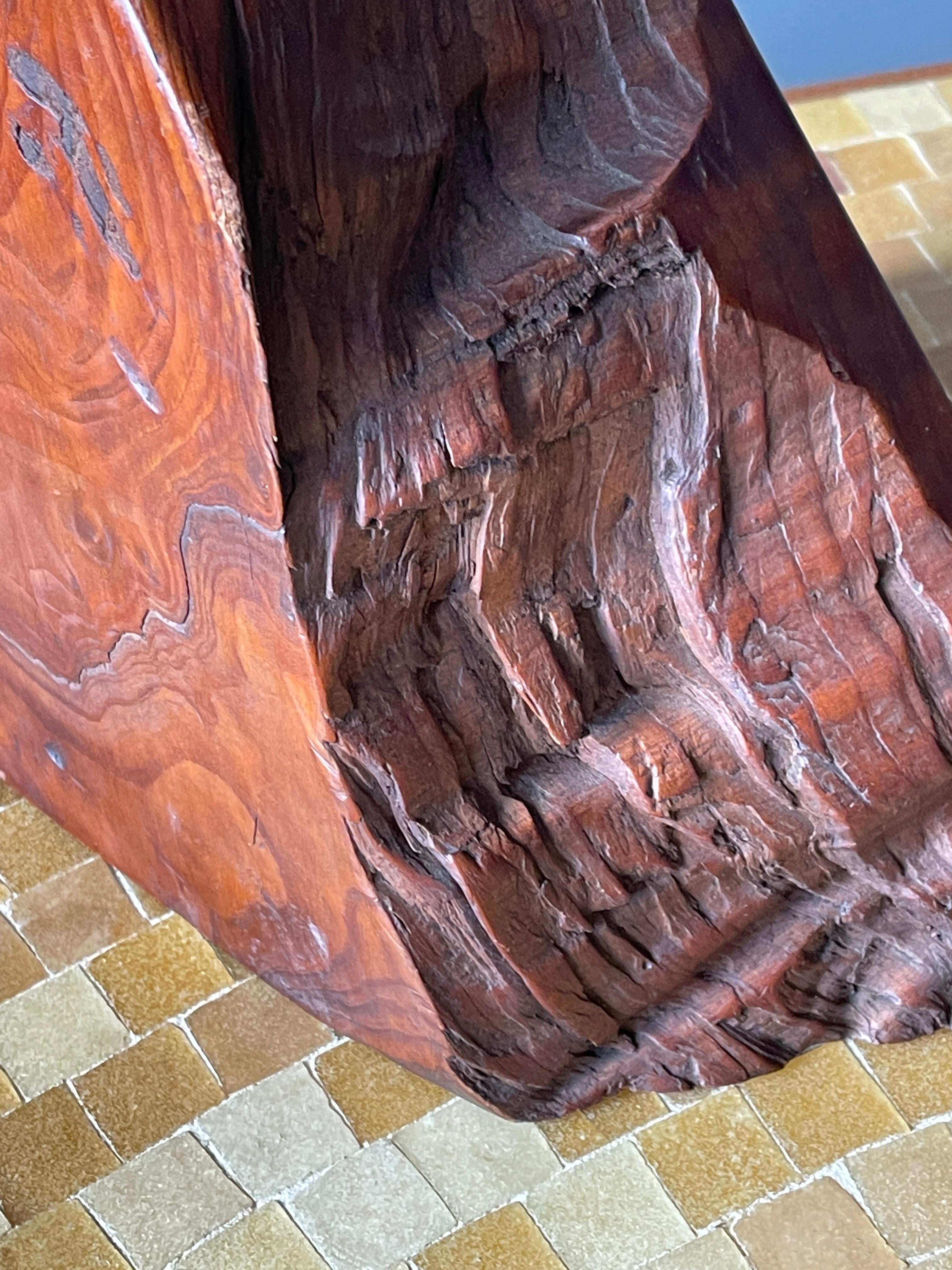 American Craft, Table Lamp, Burl Wood, America, 1970s 2