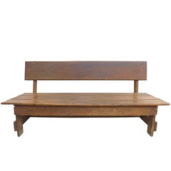 American Craft Wood Slat Bench
