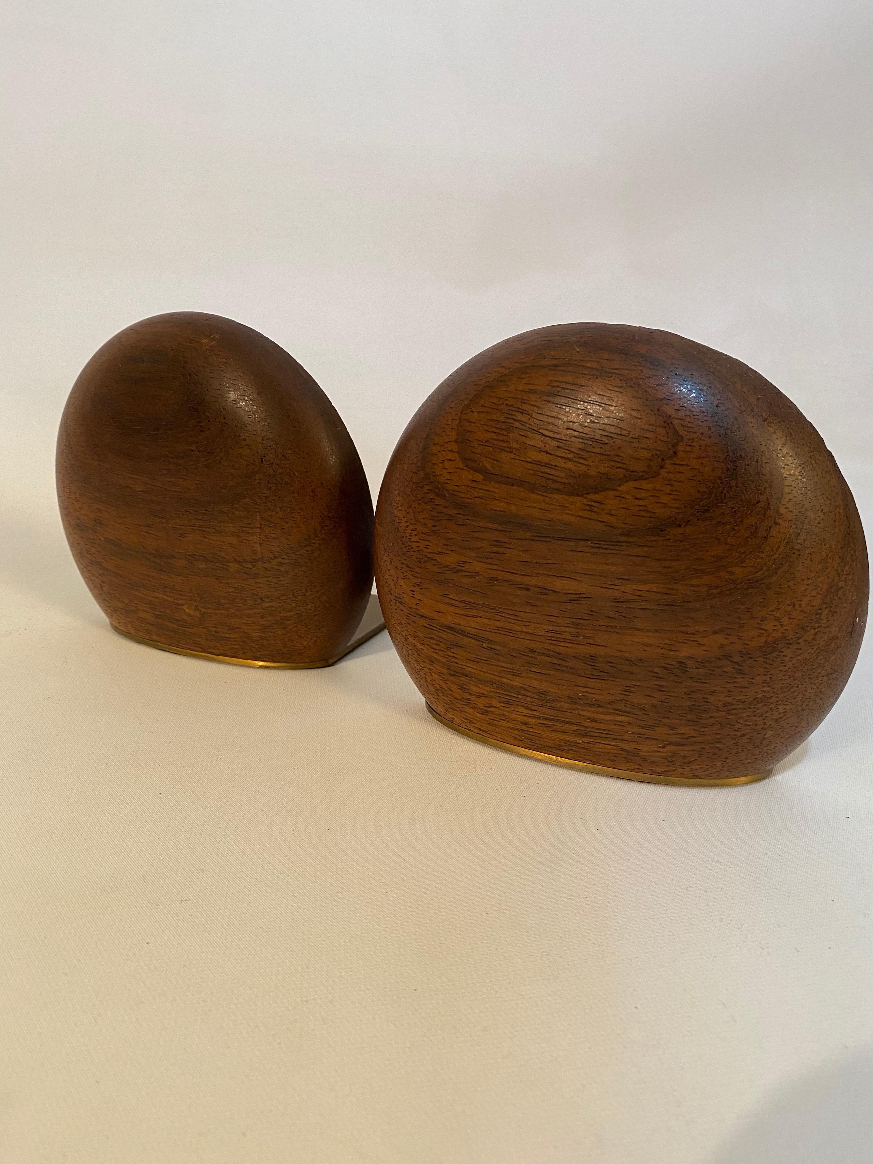 Organic Modern American Crafts Movement Wenge Wood Bookends