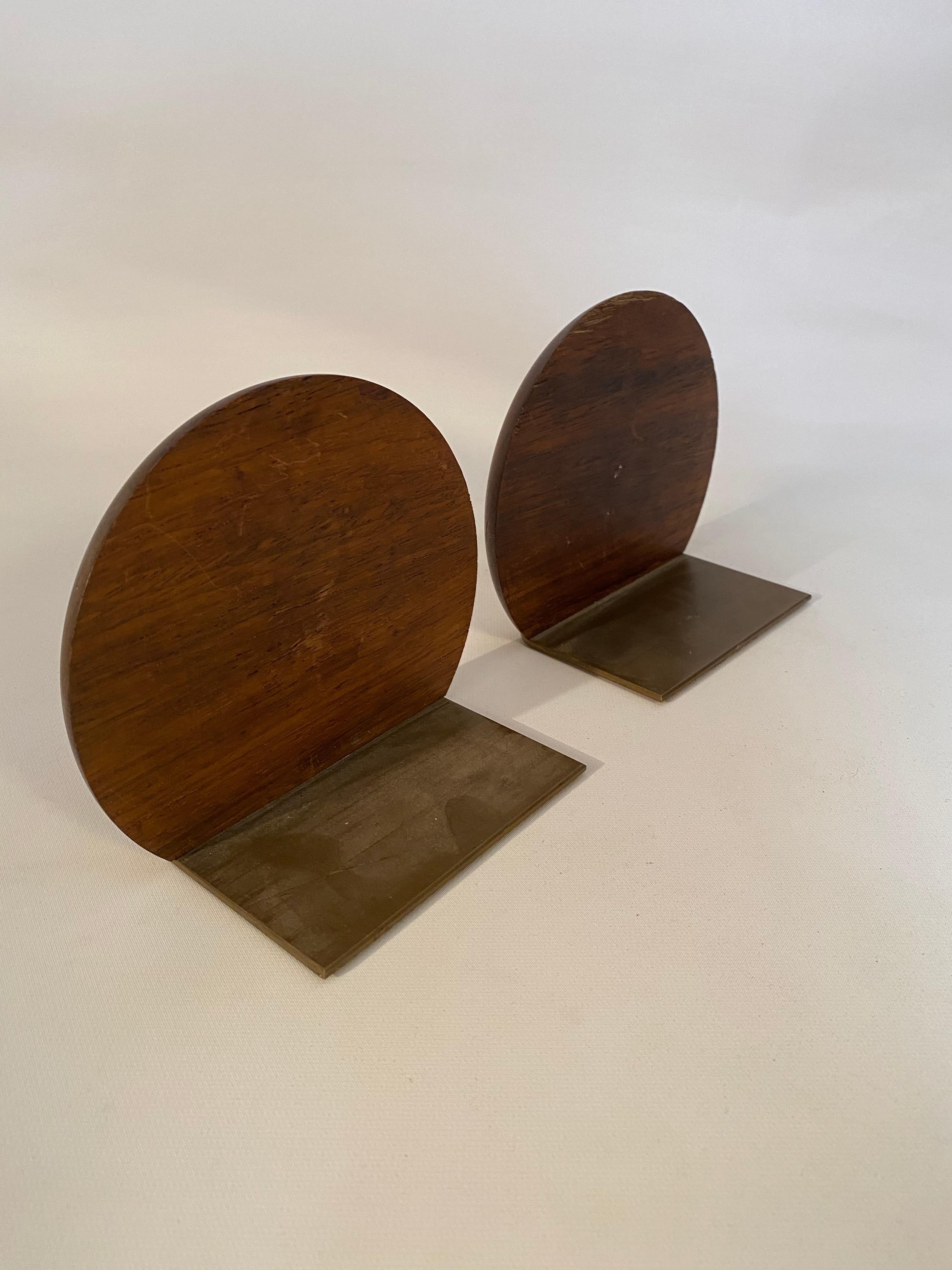 Mid-20th Century American Crafts Movement Wenge Wood Bookends