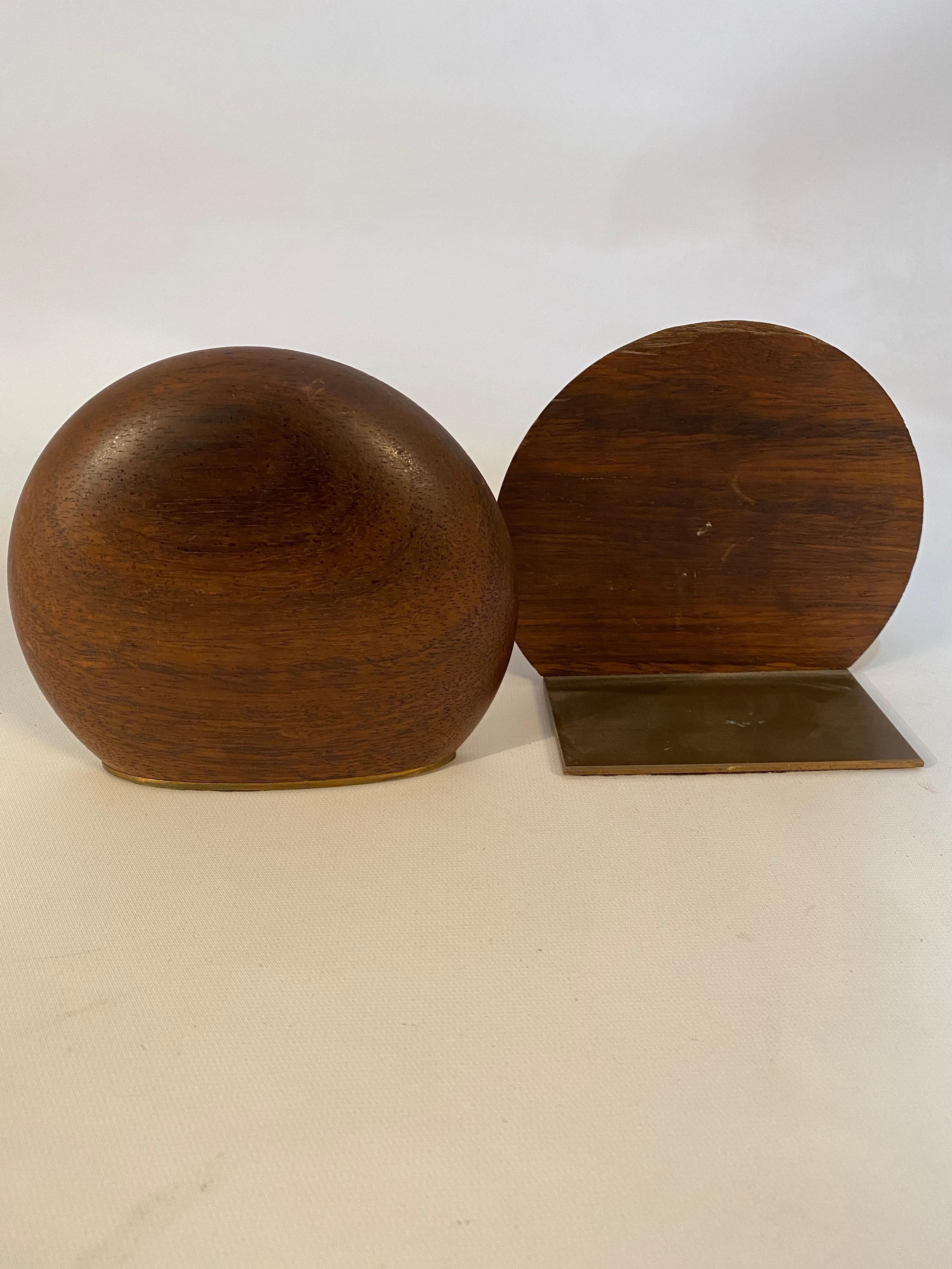American Crafts Movement Wenge Wood Bookends 1
