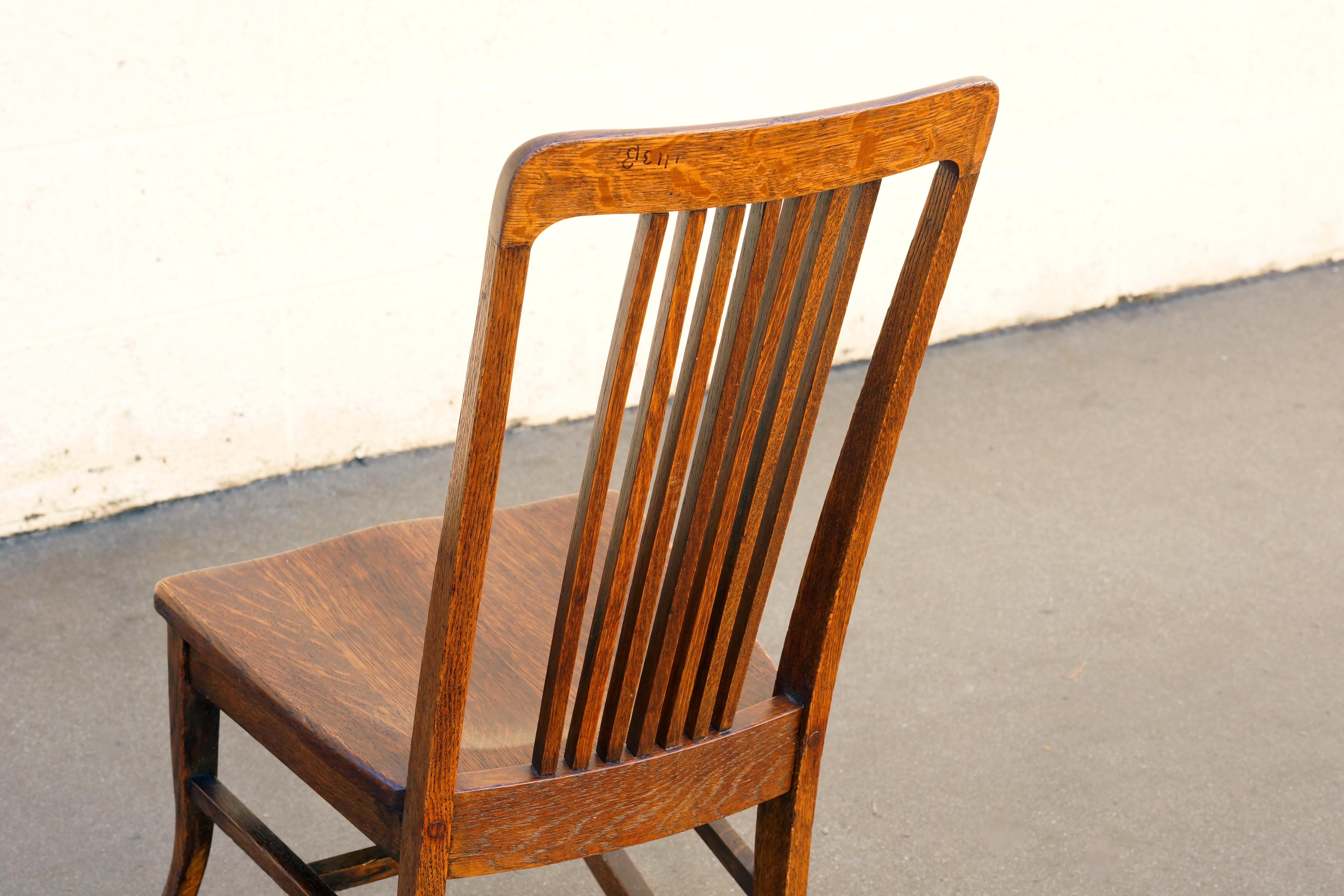 American Craftsman Child's Rocking Chair with Slat Back In Good Condition In Alhambra, CA