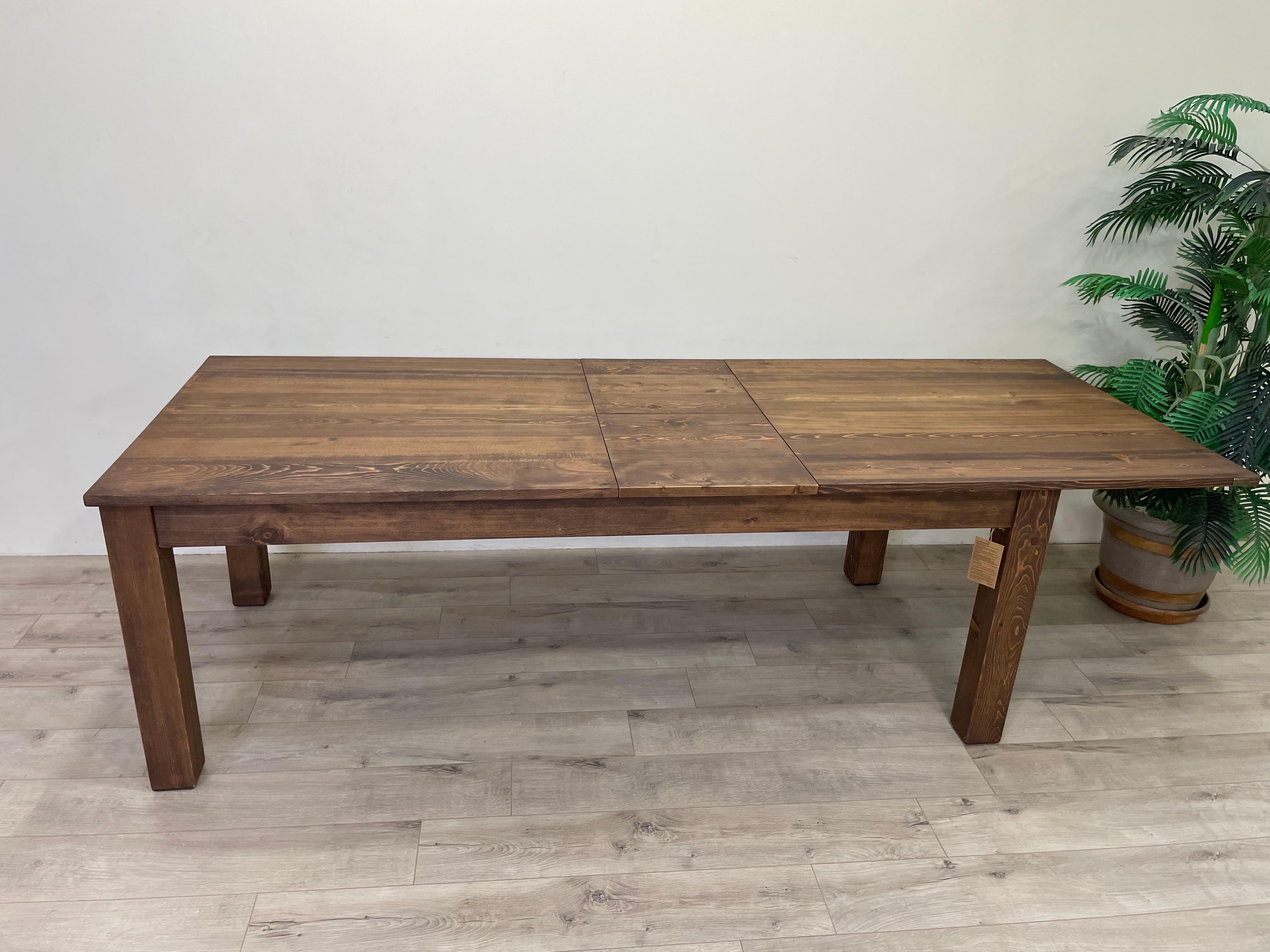 American Craftsman Extendable Chestnut Dining/Conference Table, Made to Order In New Condition For Sale In Manavgat, Antalya